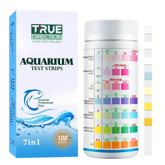 Aquarium Water Test Strips - All in 1 - 100 Count