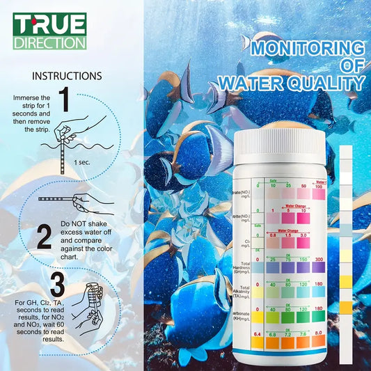 Aquarium Water Test Strips - All in 1 - 100 Count